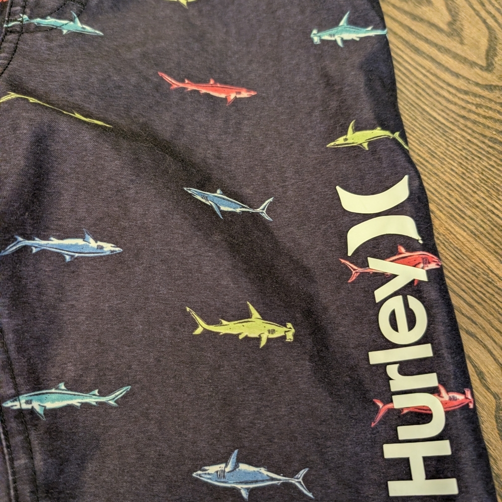 ✨5 For $50 Hurley Shark Print Swim Shorts - Picture 2 of 5